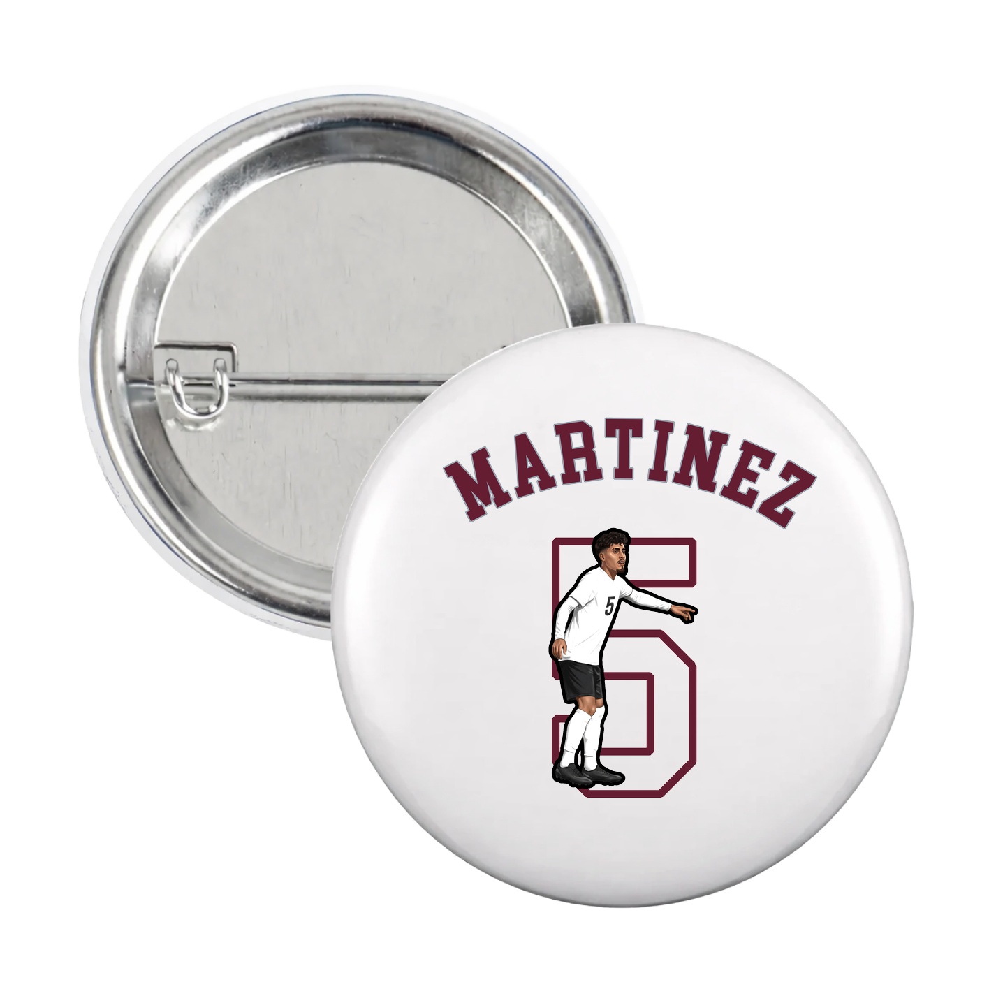Game Day Button — Shirsey Arch in White