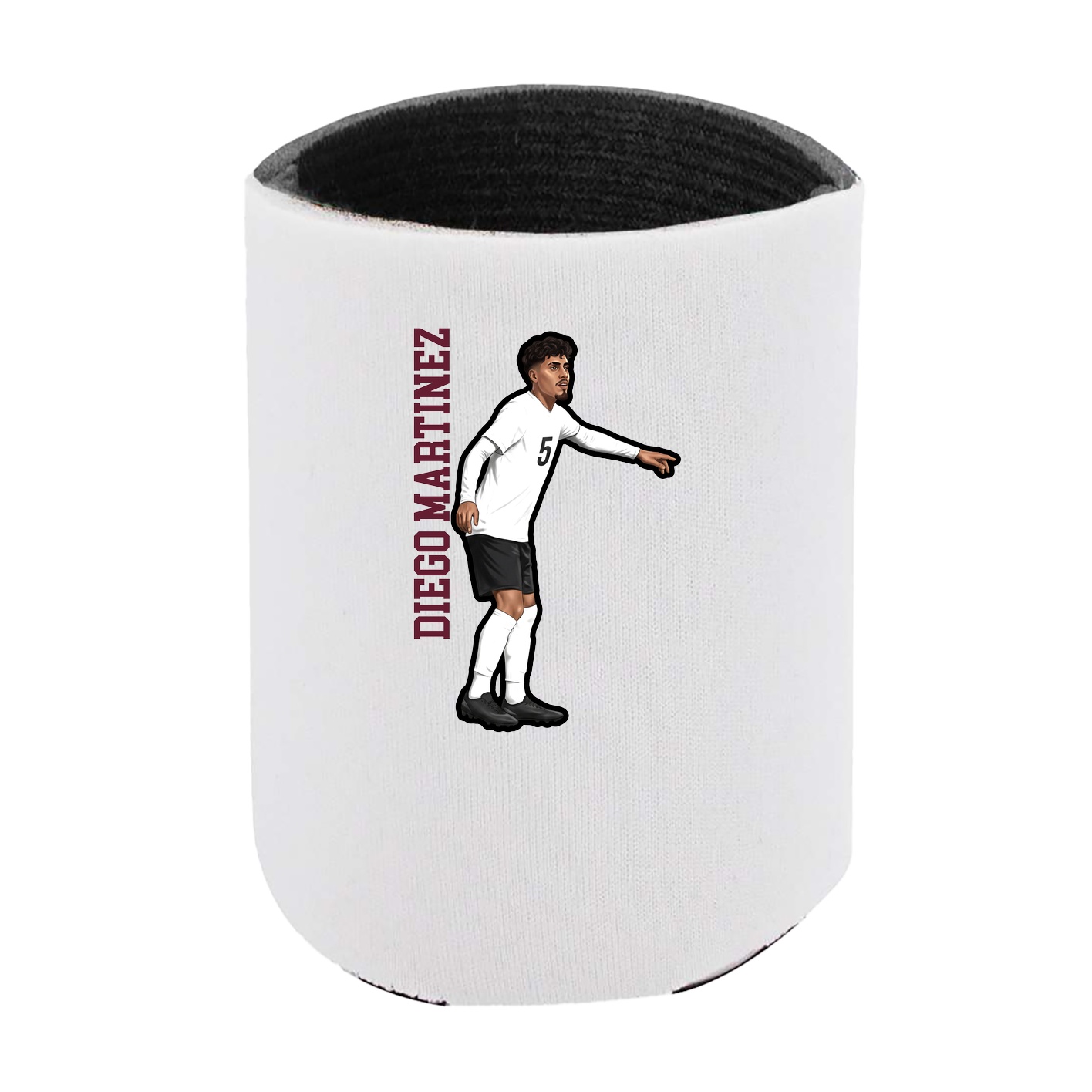 Can Holder — Name Vertical in White