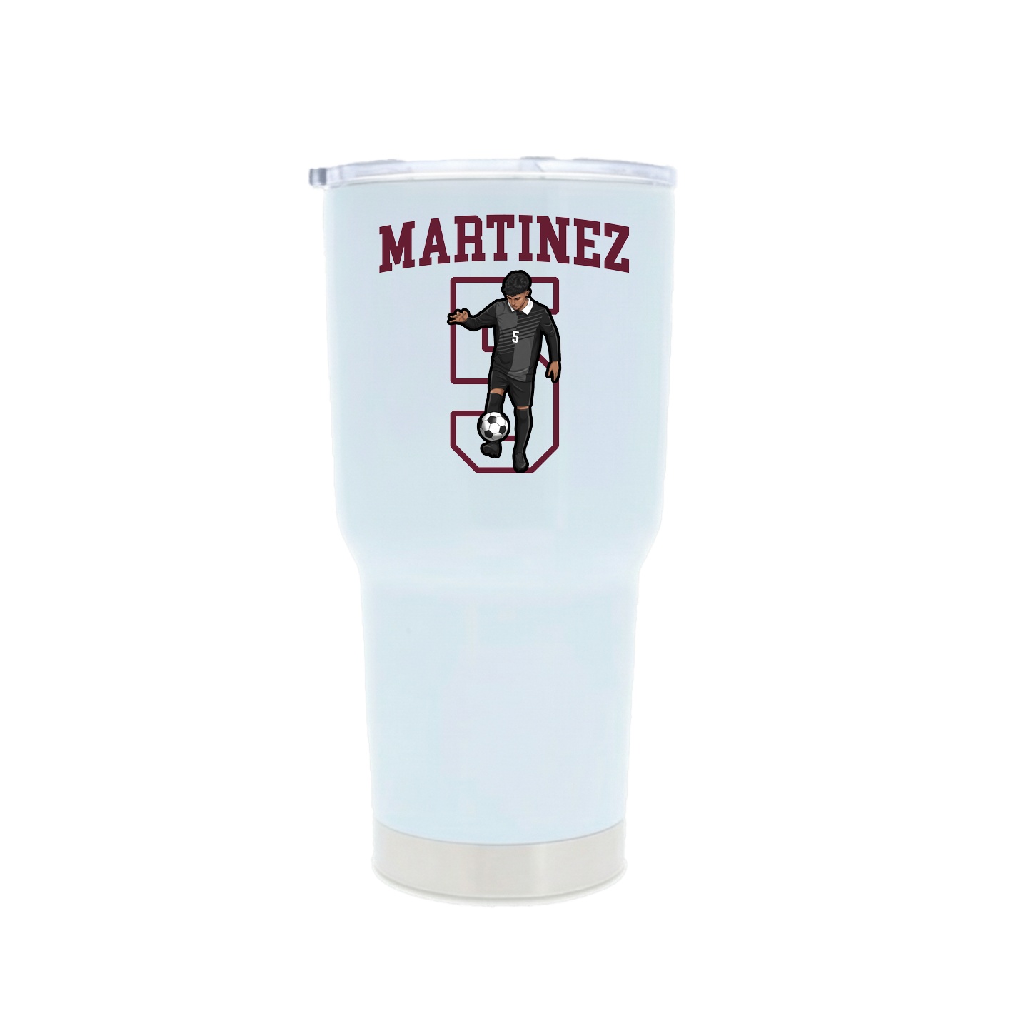 30oz Stainless Steel Tumbler — Shirsey in White