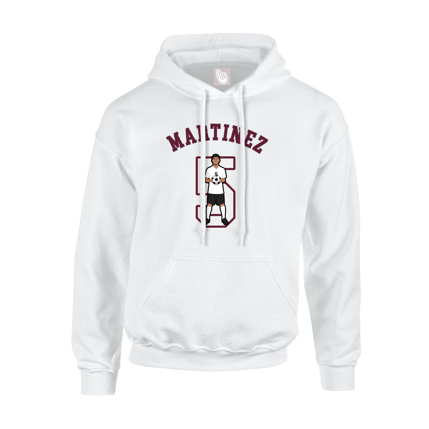 Youth Hoodie — Shirsey Arch in White