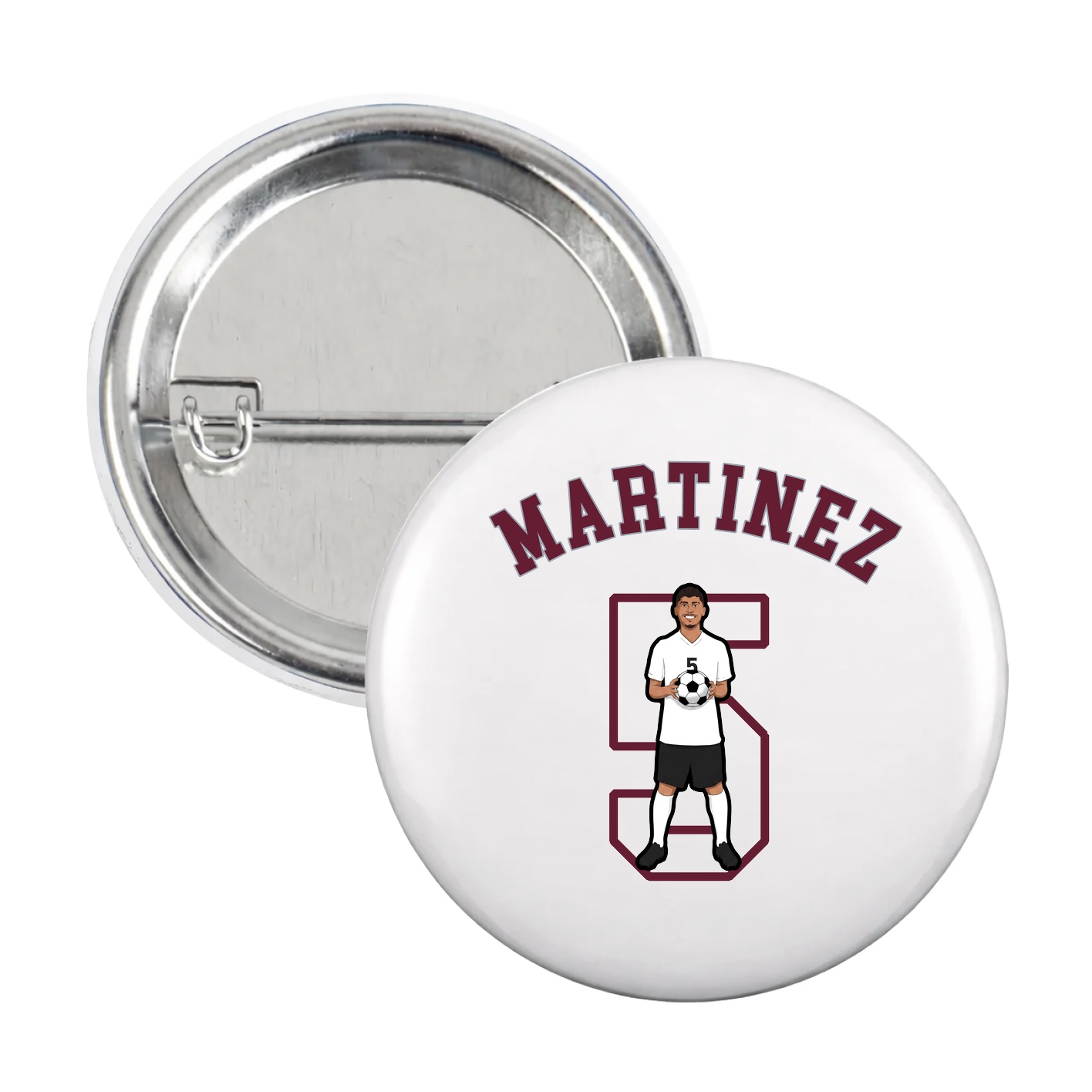 Game Day Button — Shirsey Arch in White