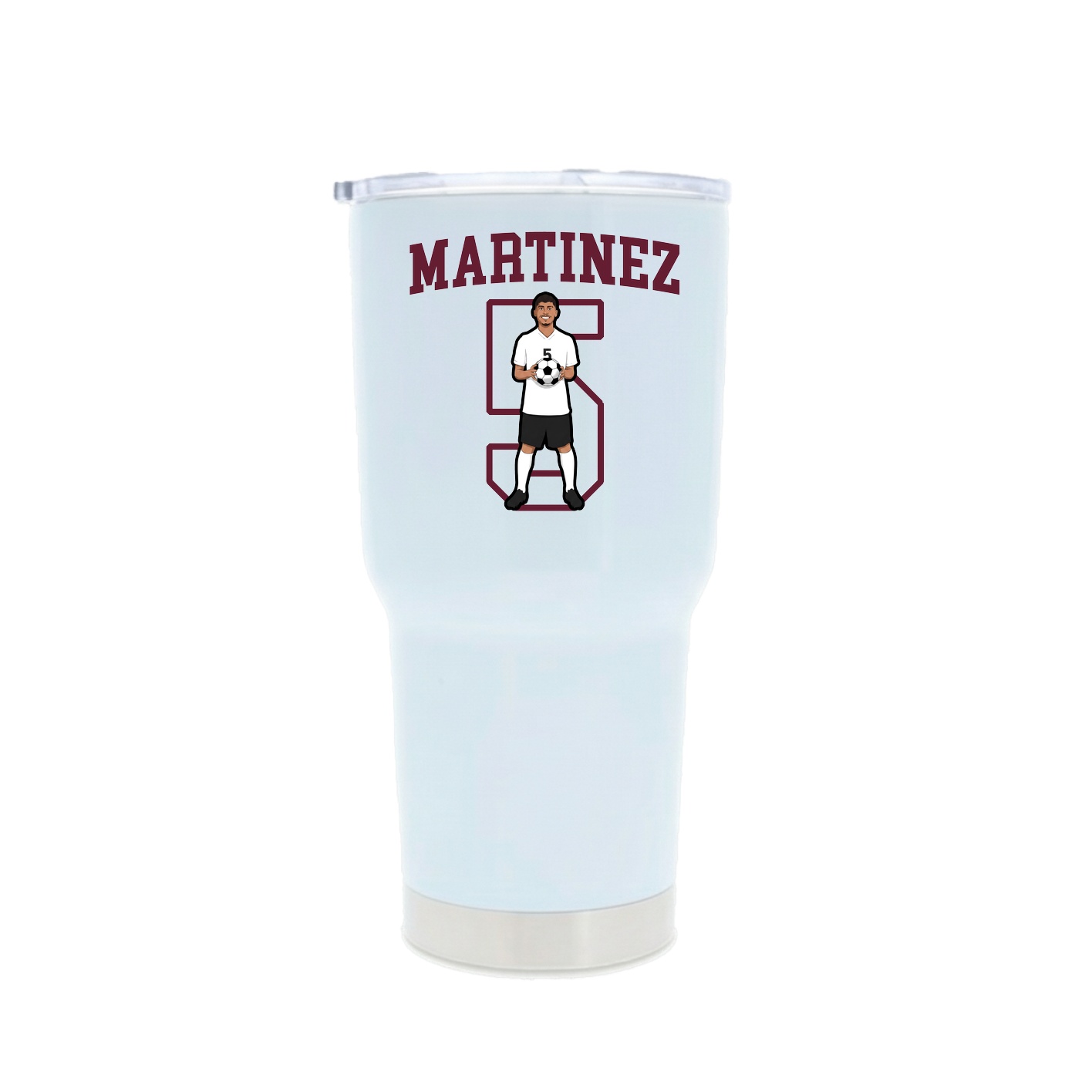 30oz Stainless Steel Tumbler — Shirsey in White