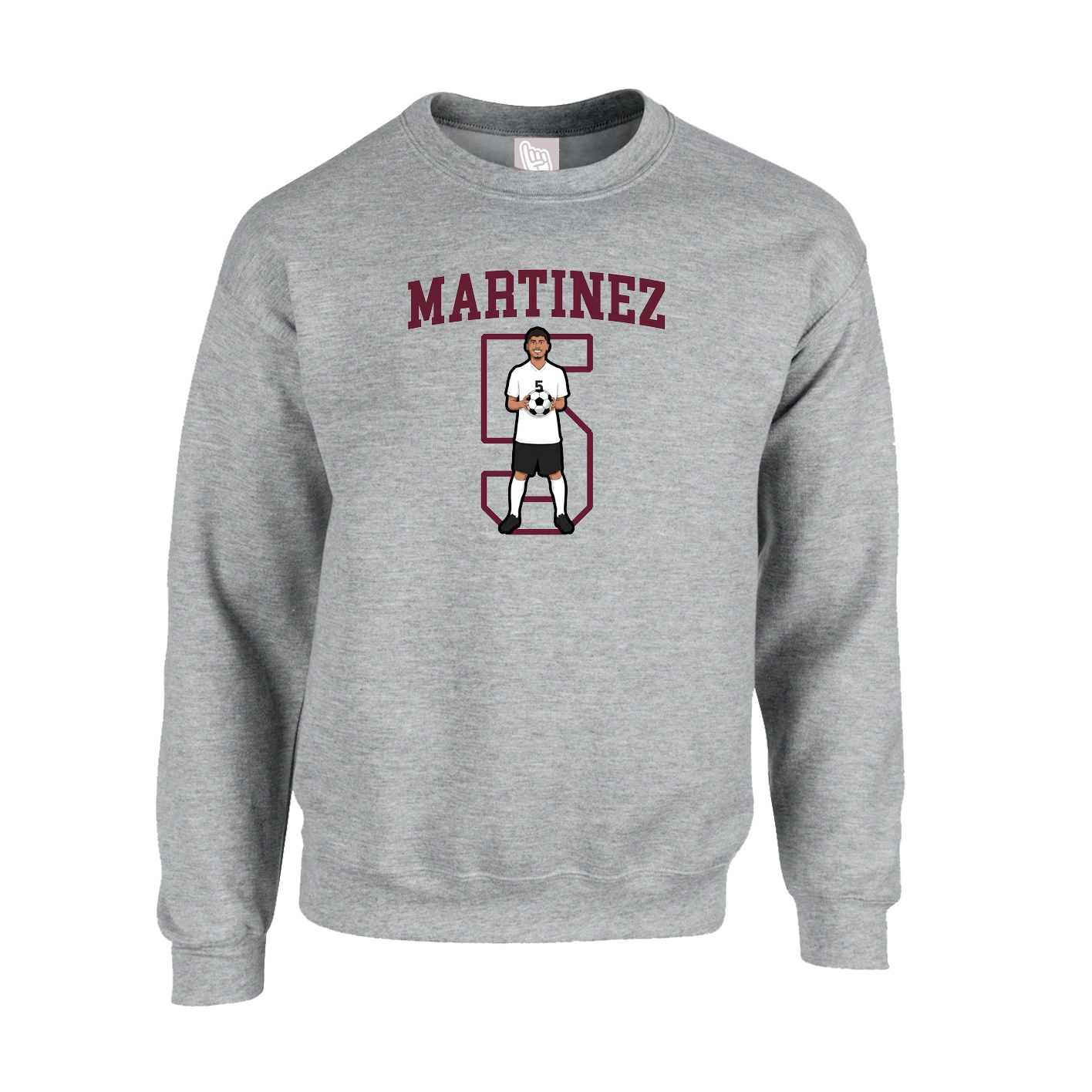 Fleece Crew — Shirsey in Grey