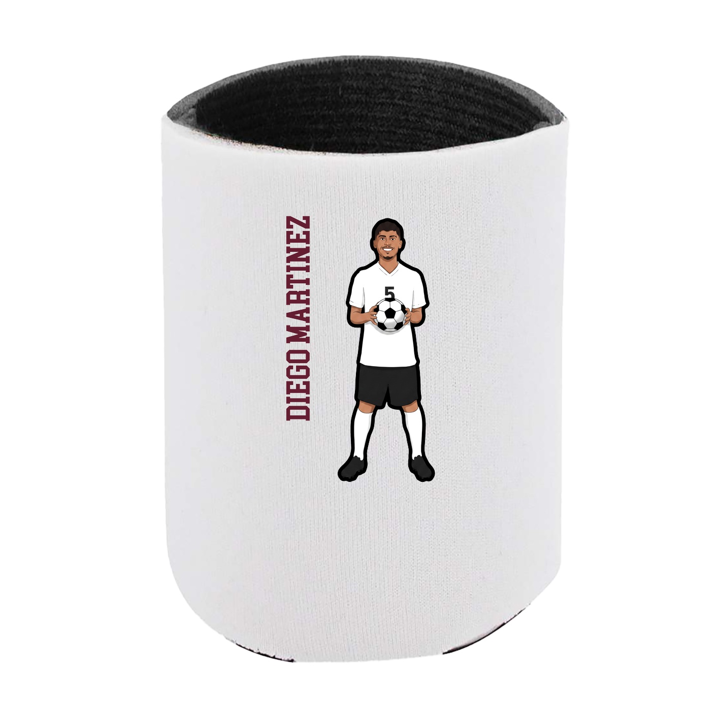 Can Holder — Name Vertical in White