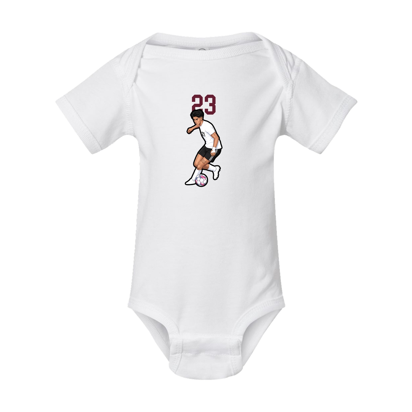Baby Onesie — Number Top in White