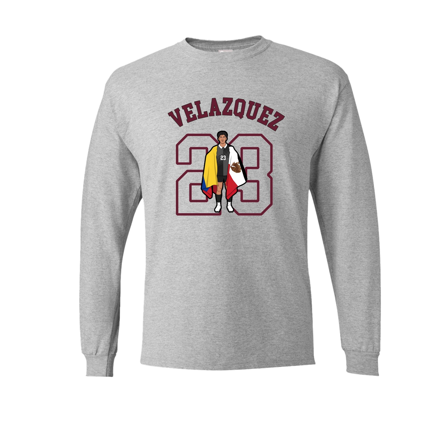 Long Sleeve Tee — Shirsey Arch in Grey