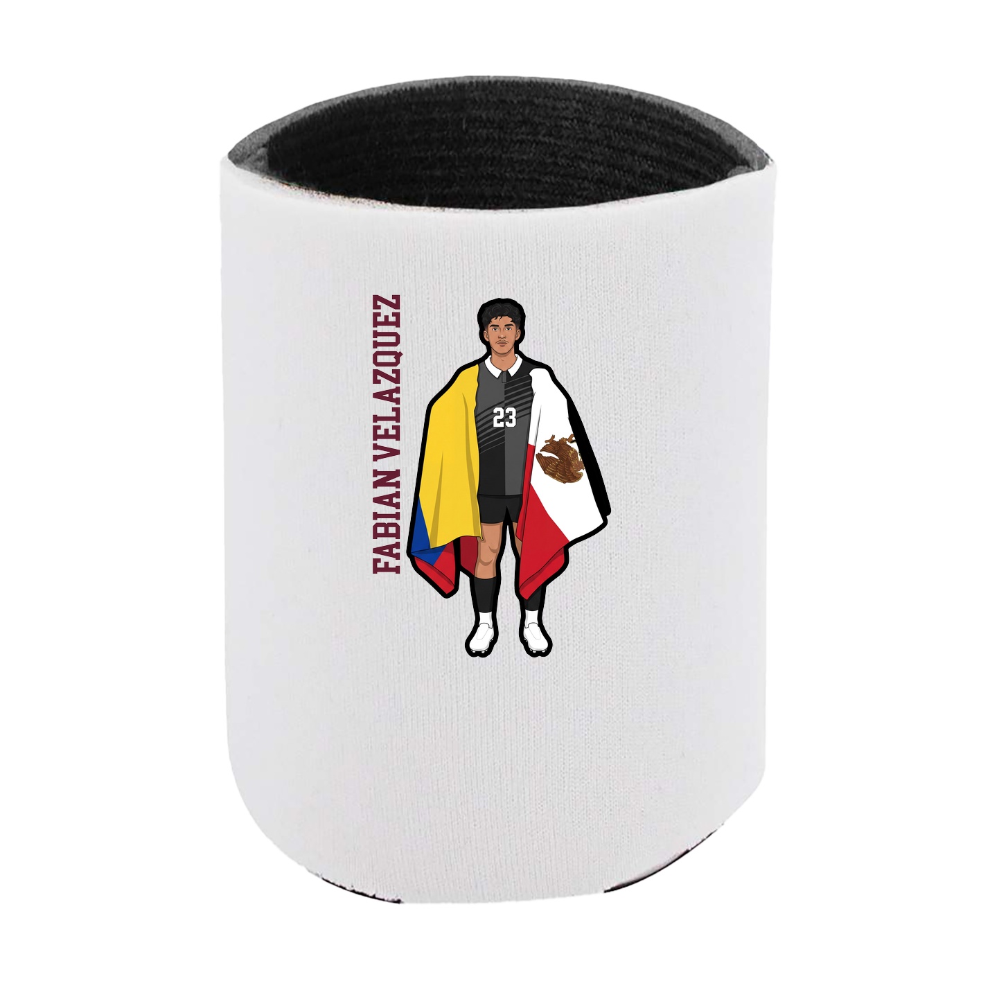 Can Holder — Name Vertical in White