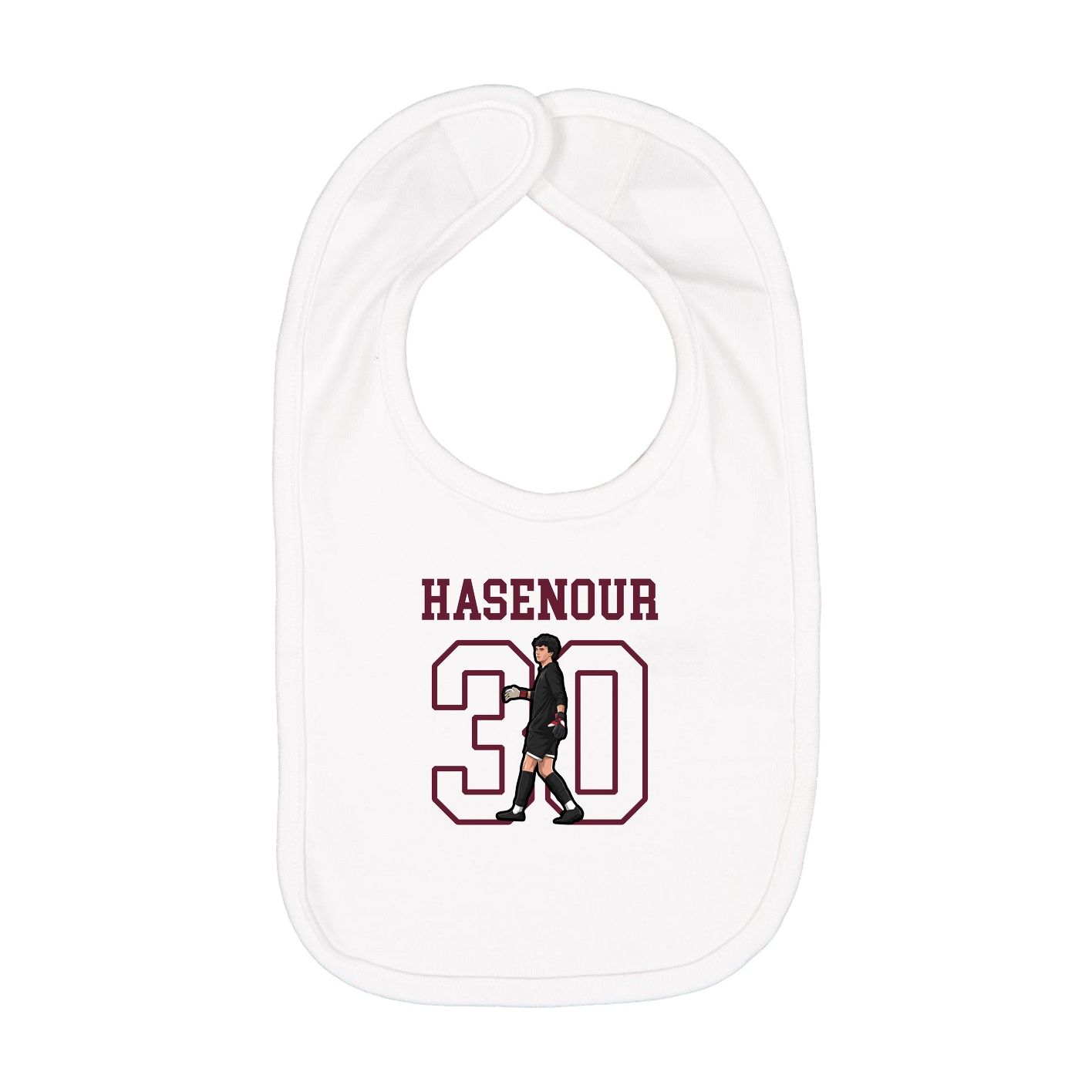 Infant Bib — Shirsey in White