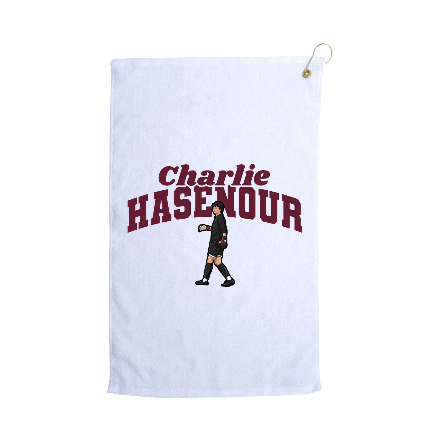 Golf Towel — Signature Arch in White