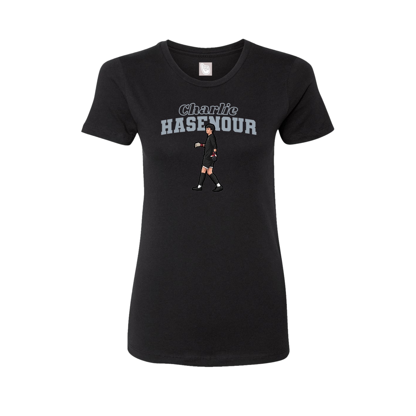 Womens Tee — Name Arch in Black