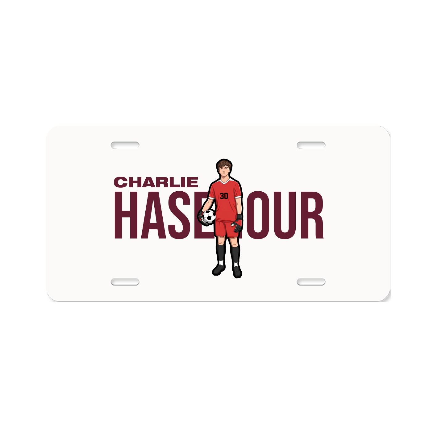 License Plate — Player Name in Classic