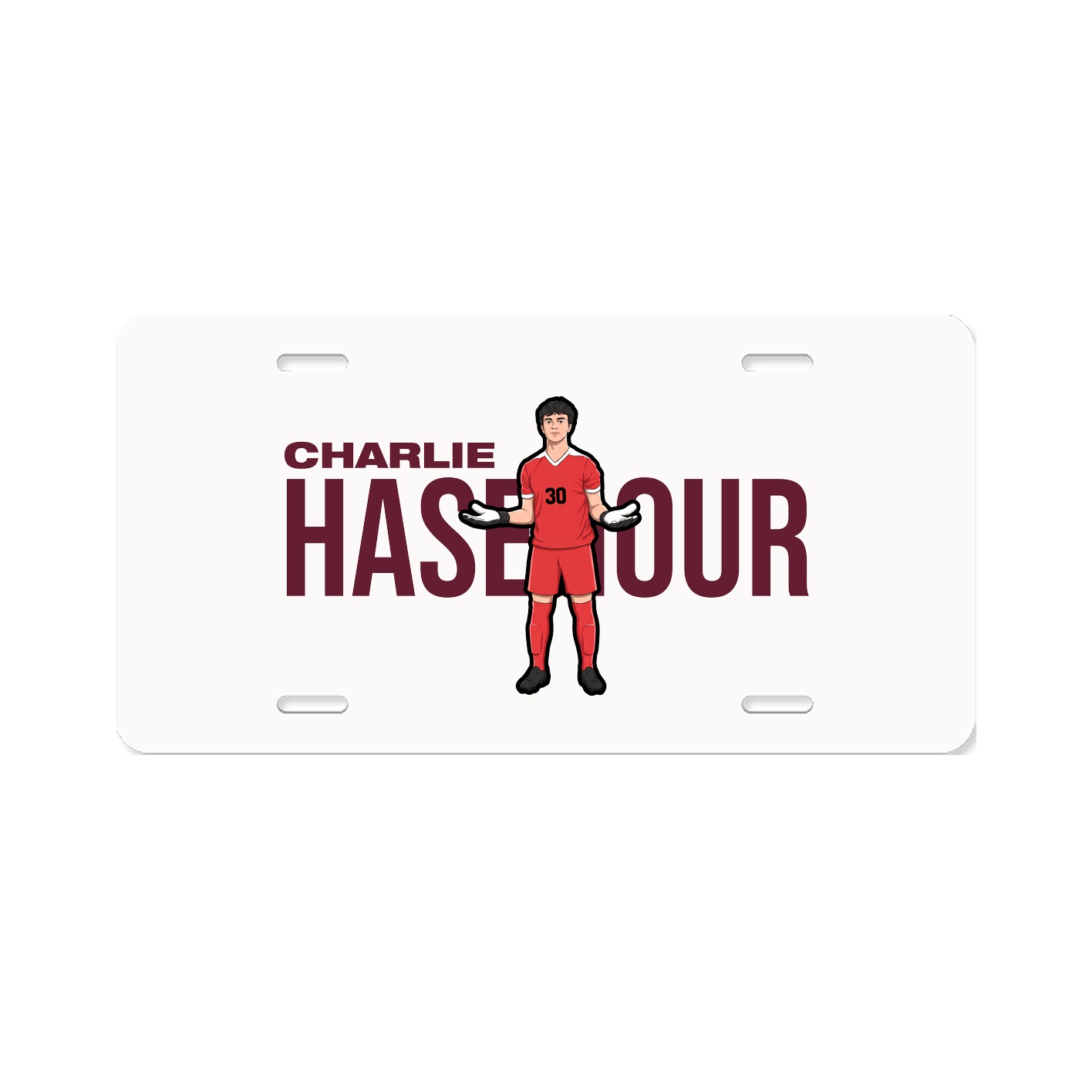 License Plate — Player Name in Classic