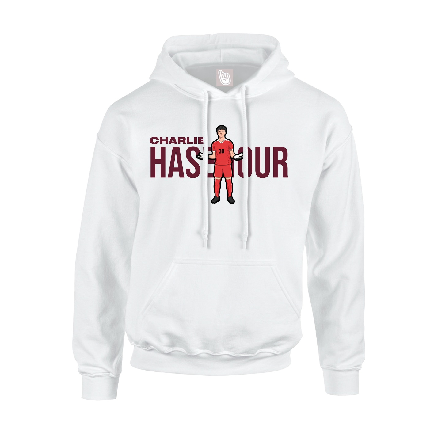 Youth Hoodie — Player Name in White