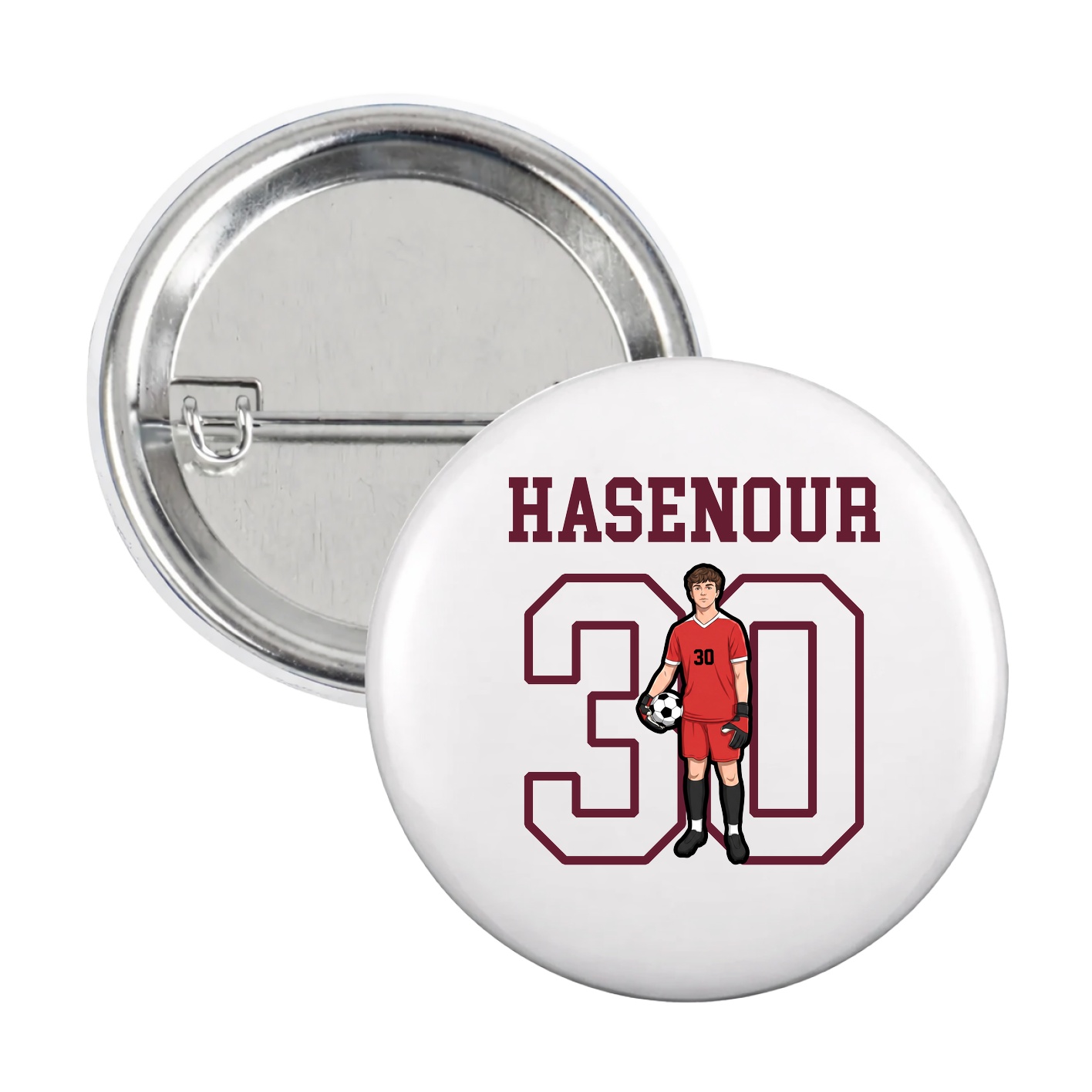 Game Day Button — Shirsey in White
