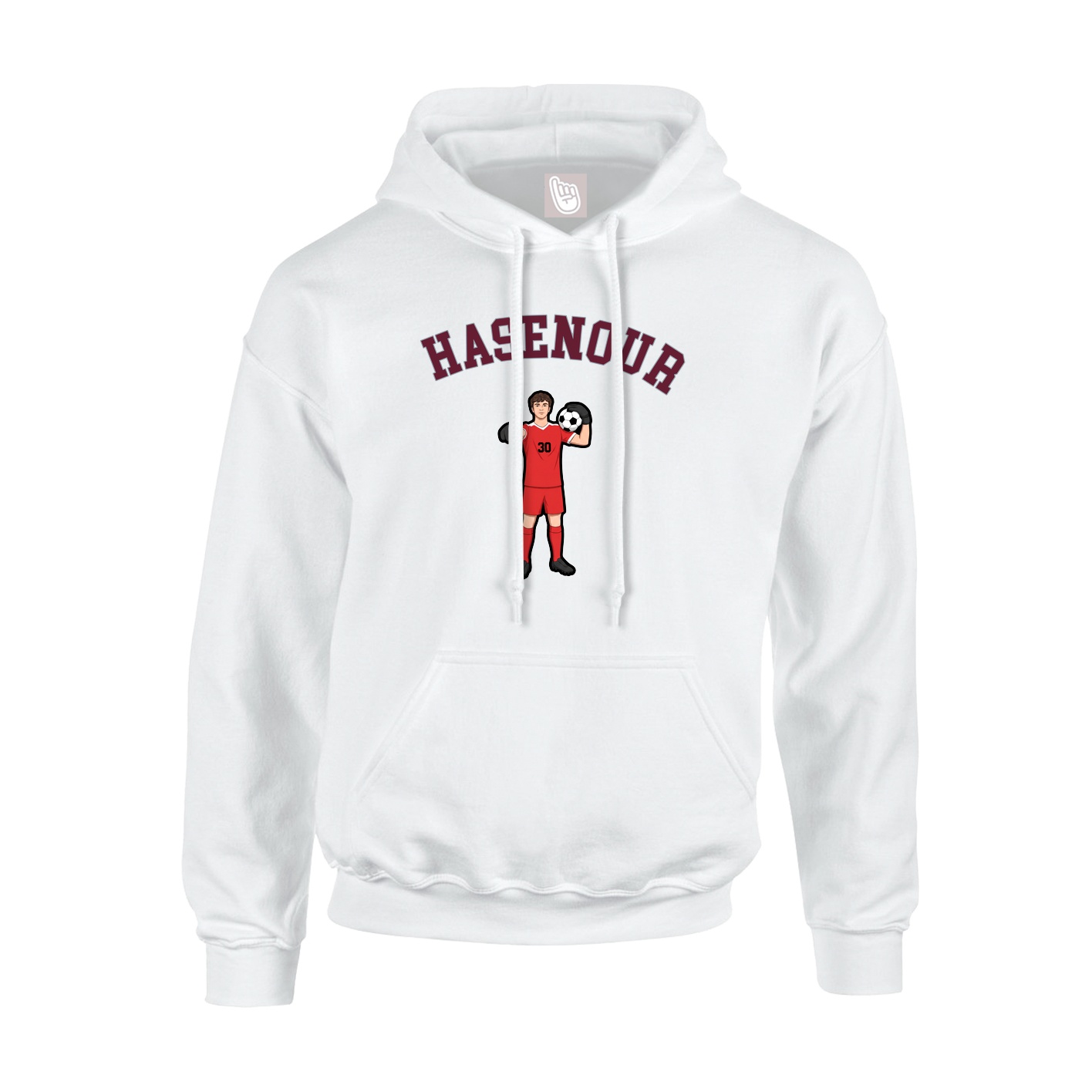 Hoodie — Shirsey Arch in White