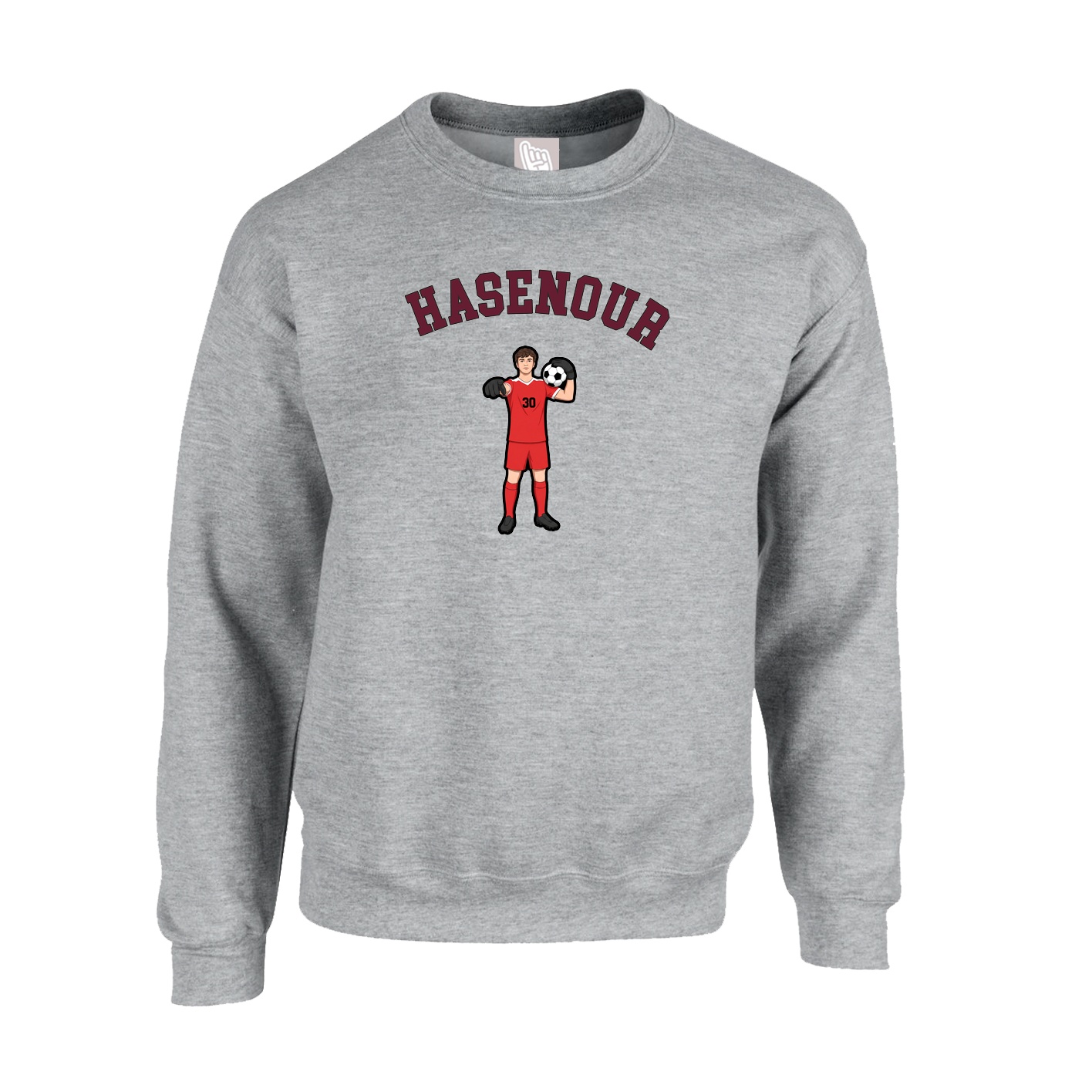 Fleece Crew — Shirsey Arch in Grey