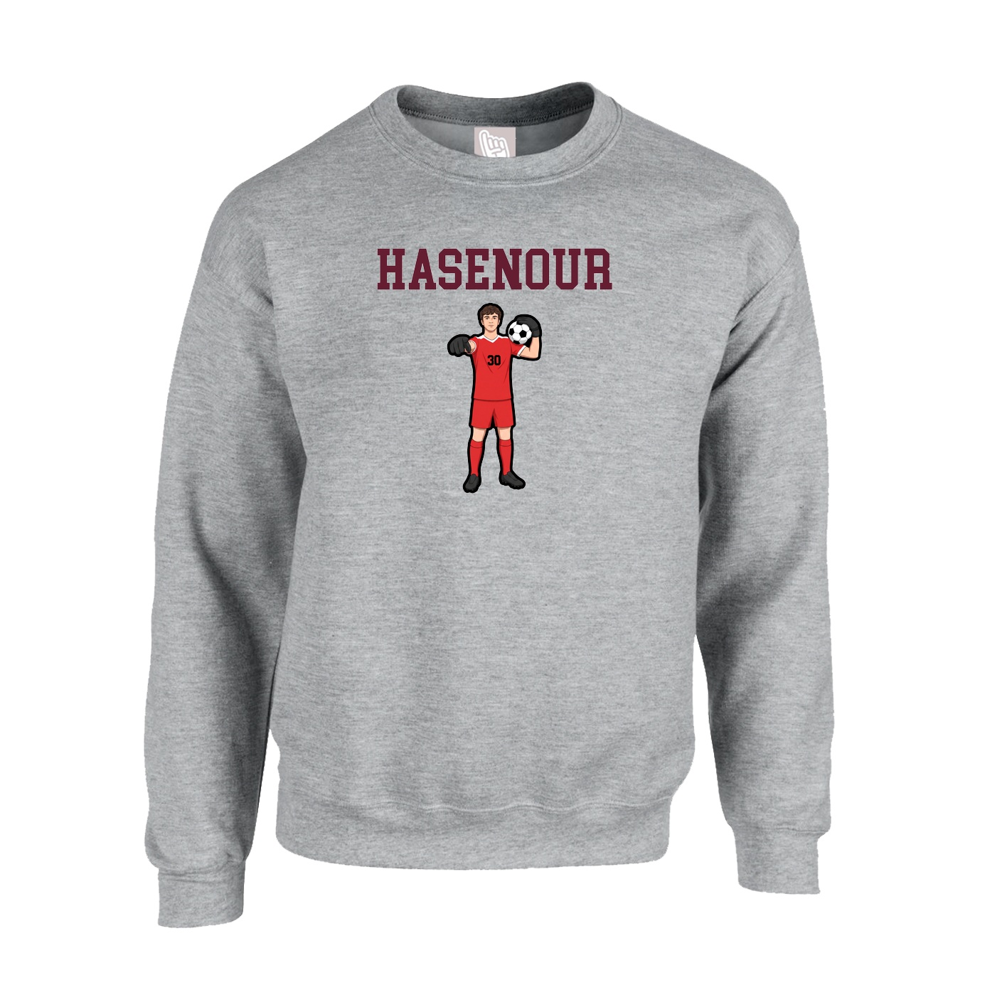 Fleece Crew — Shirsey in Grey