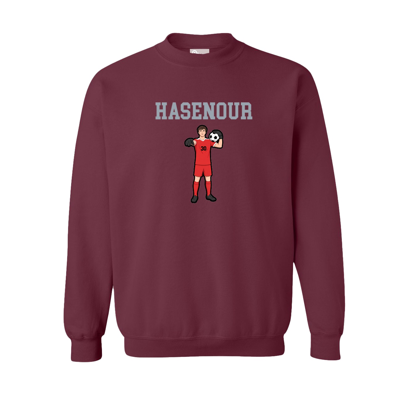 Fleece Crew — Shirsey in Maroon