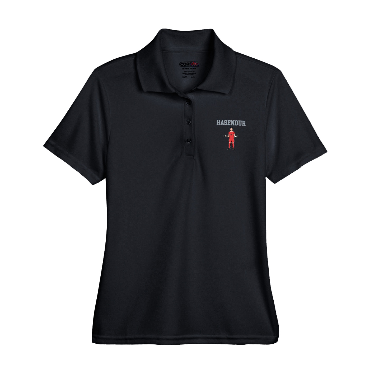 Womens Performance Polo — Shirsey in Black