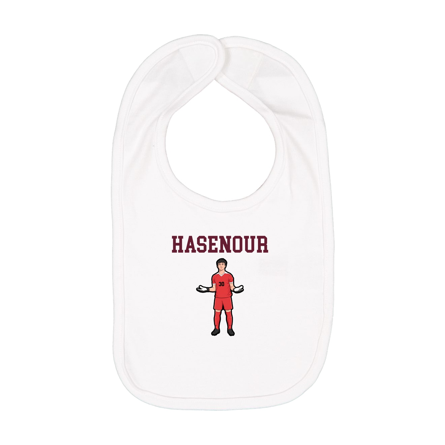 Infant Bib — Shirsey in White