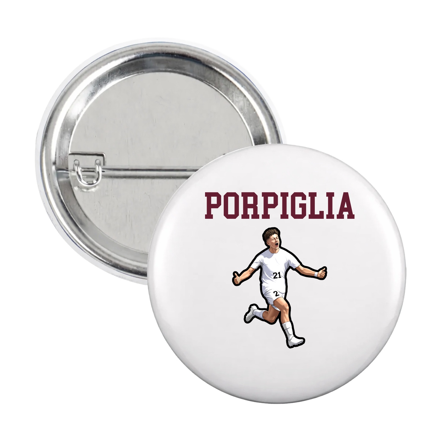 Game Day Button — Shirsey in White