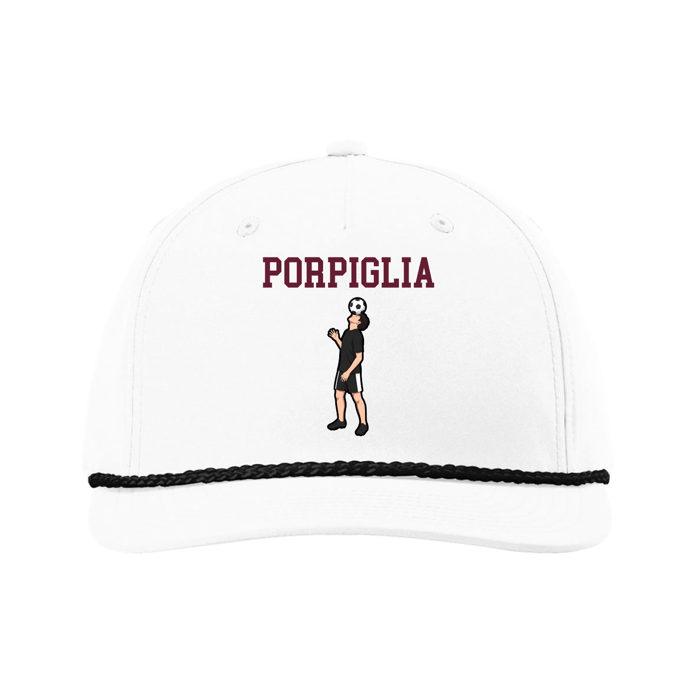 Five-Panel Classic Rope Cap — Shirsey in White