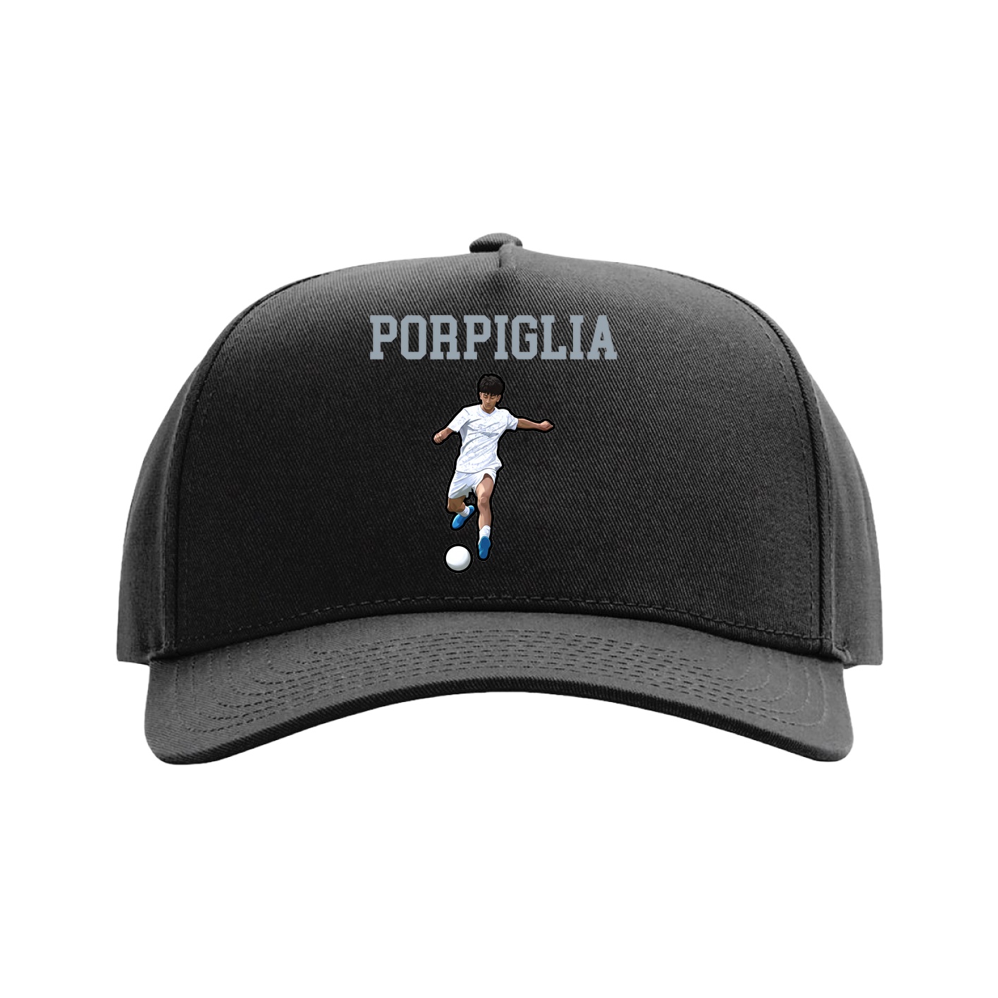 Full Fabric Five-Panel Champ Cap — Shirsey in Black