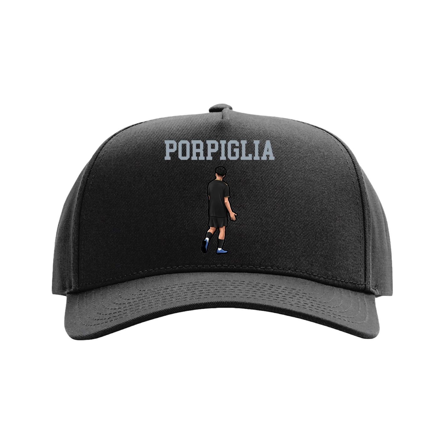 Full Fabric Five-Panel Champ Cap — Shirsey in Black