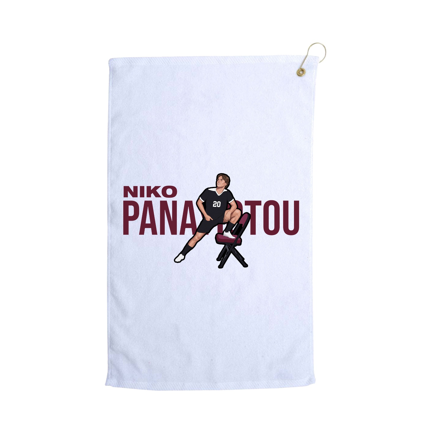 Golf Towel — Player Name in White