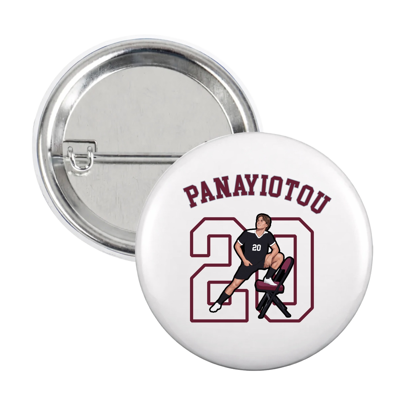 Game Day Button — Shirsey Arch in White