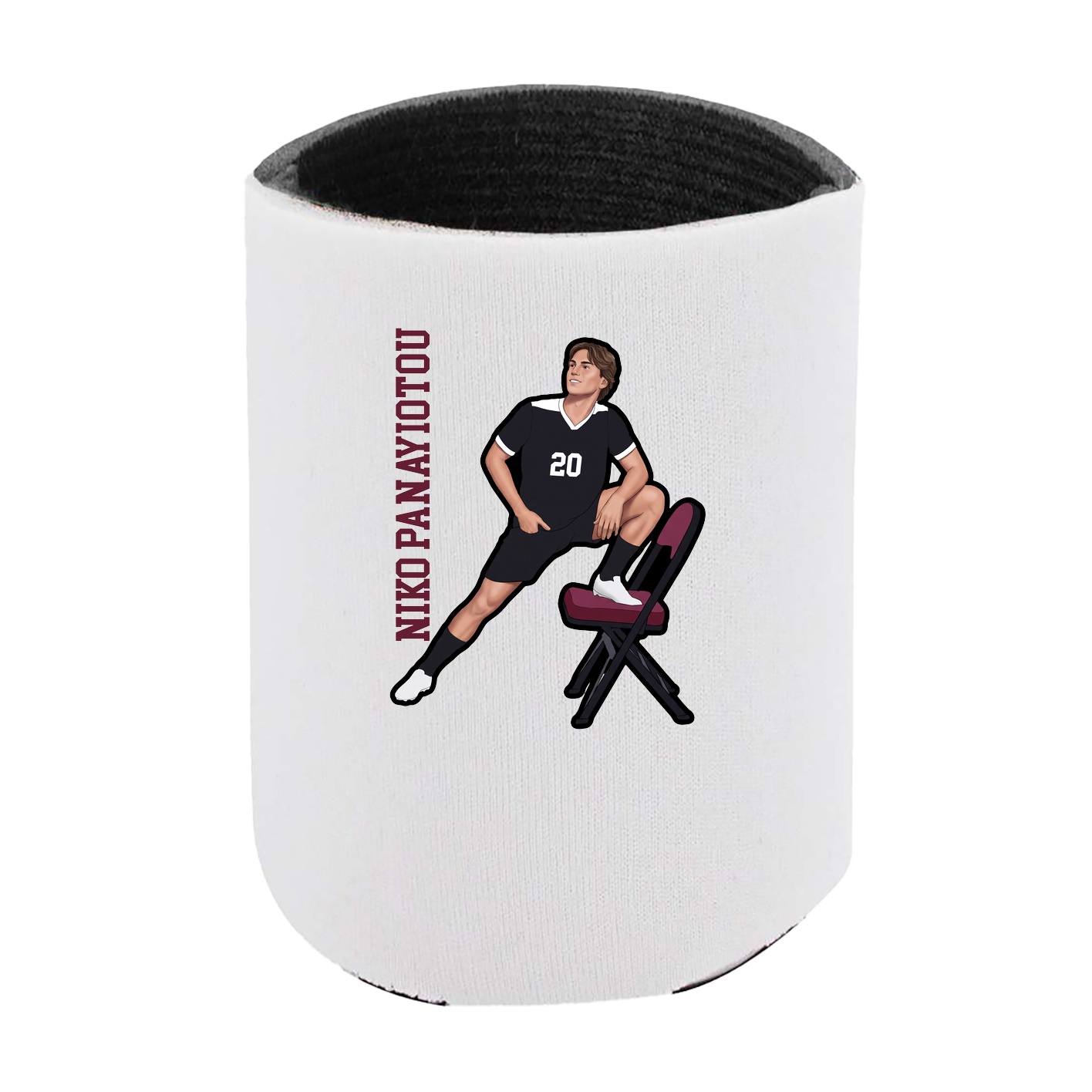Can Holder — Name Vertical in White