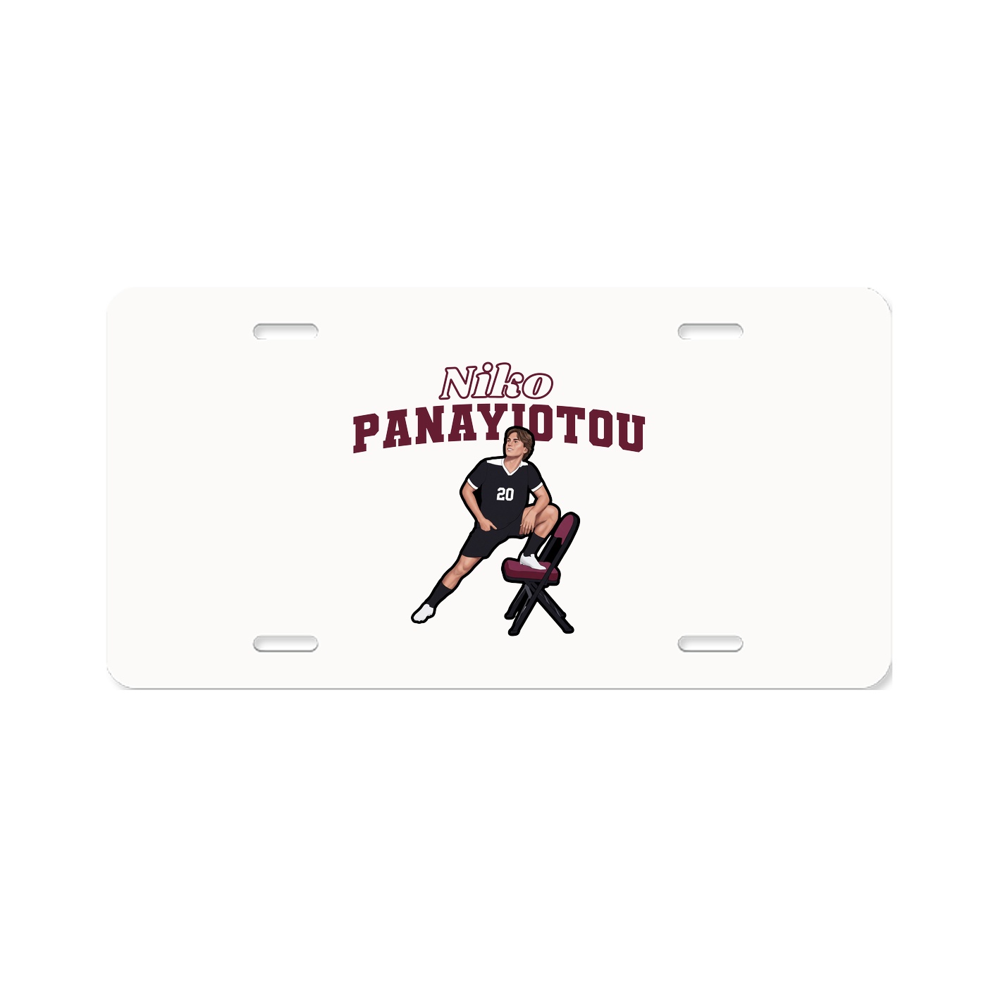 License Plate — Name Arch in Classic