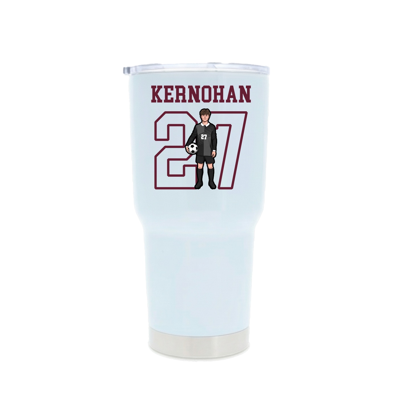 30oz Stainless Steel Tumbler — Shirsey in White