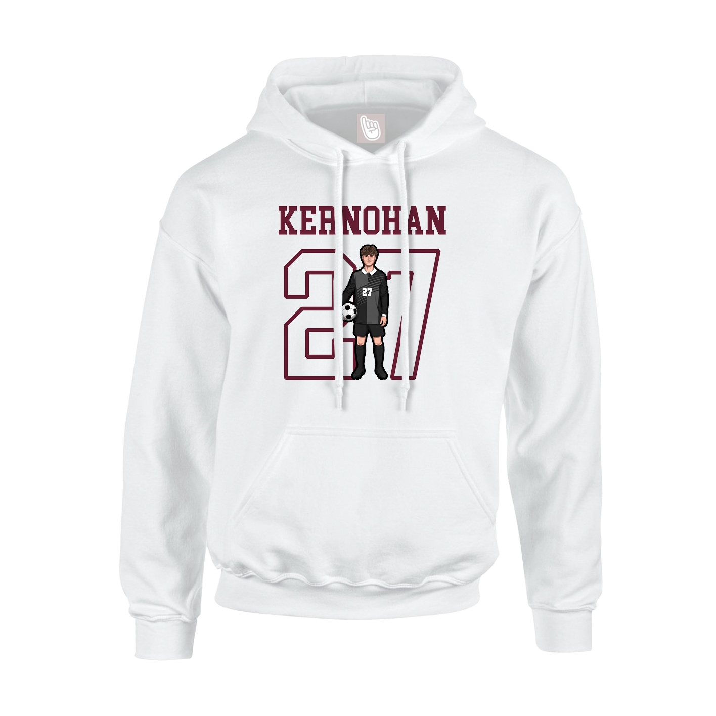 Hoodie — Shirsey in White