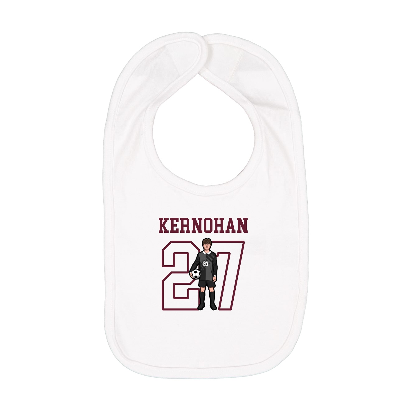 Infant Bib — Shirsey in White