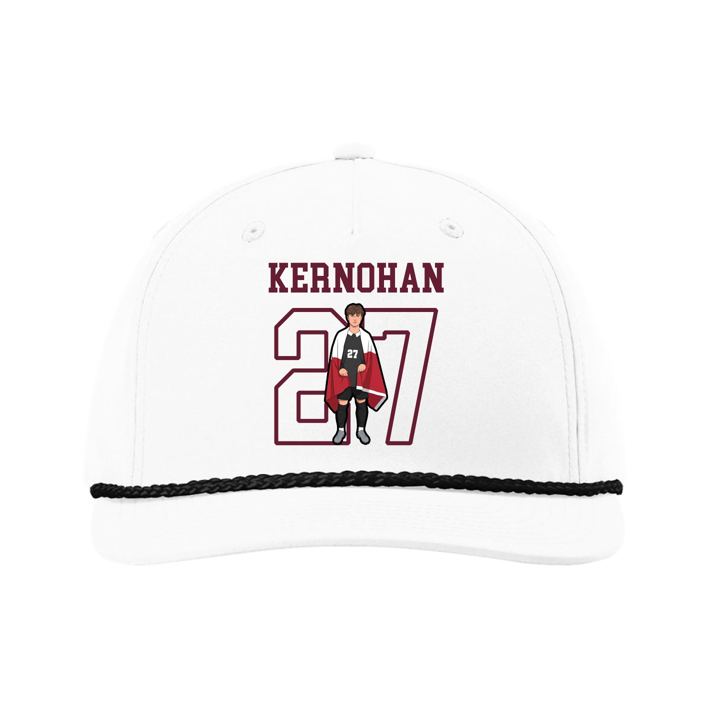 Five-Panel Classic Rope Cap — Shirsey in White