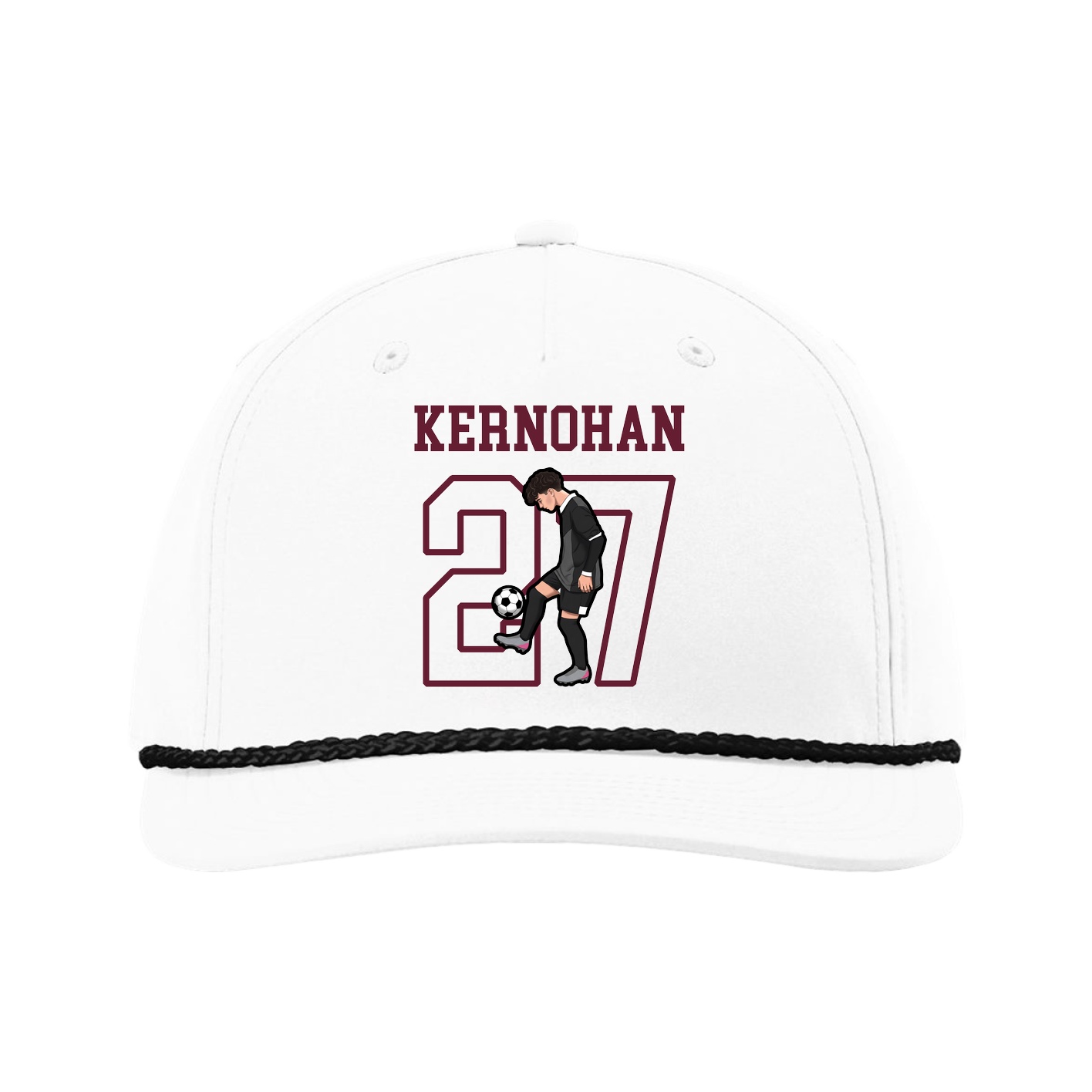 Five-Panel Classic Rope Cap — Shirsey in White