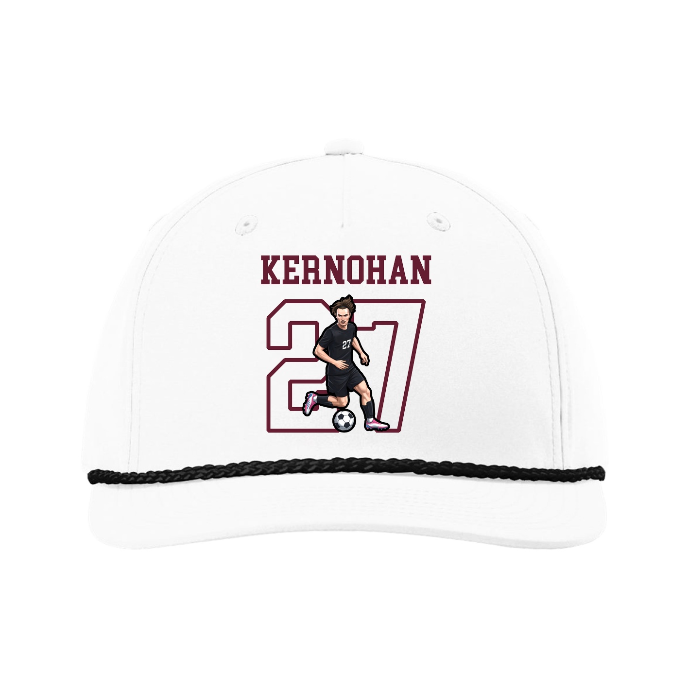Five-Panel Classic Rope Cap — Shirsey in White
