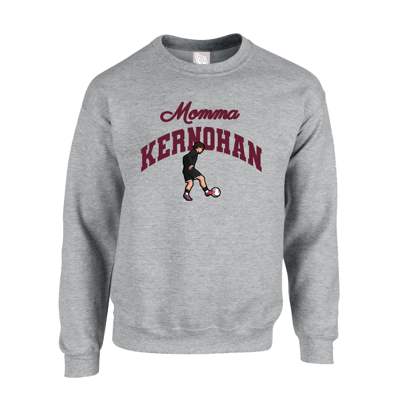 Fleece Crew — Mothers Day Arch in Grey