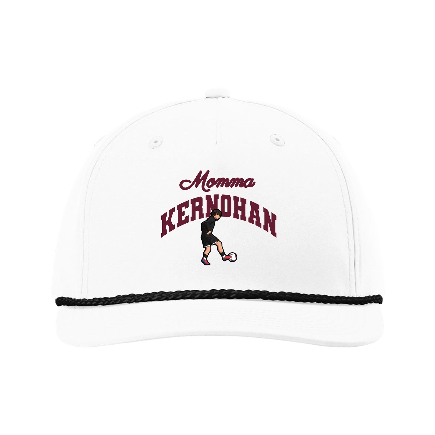 Five-Panel Classic Rope Cap — Mothers Day Arch in White