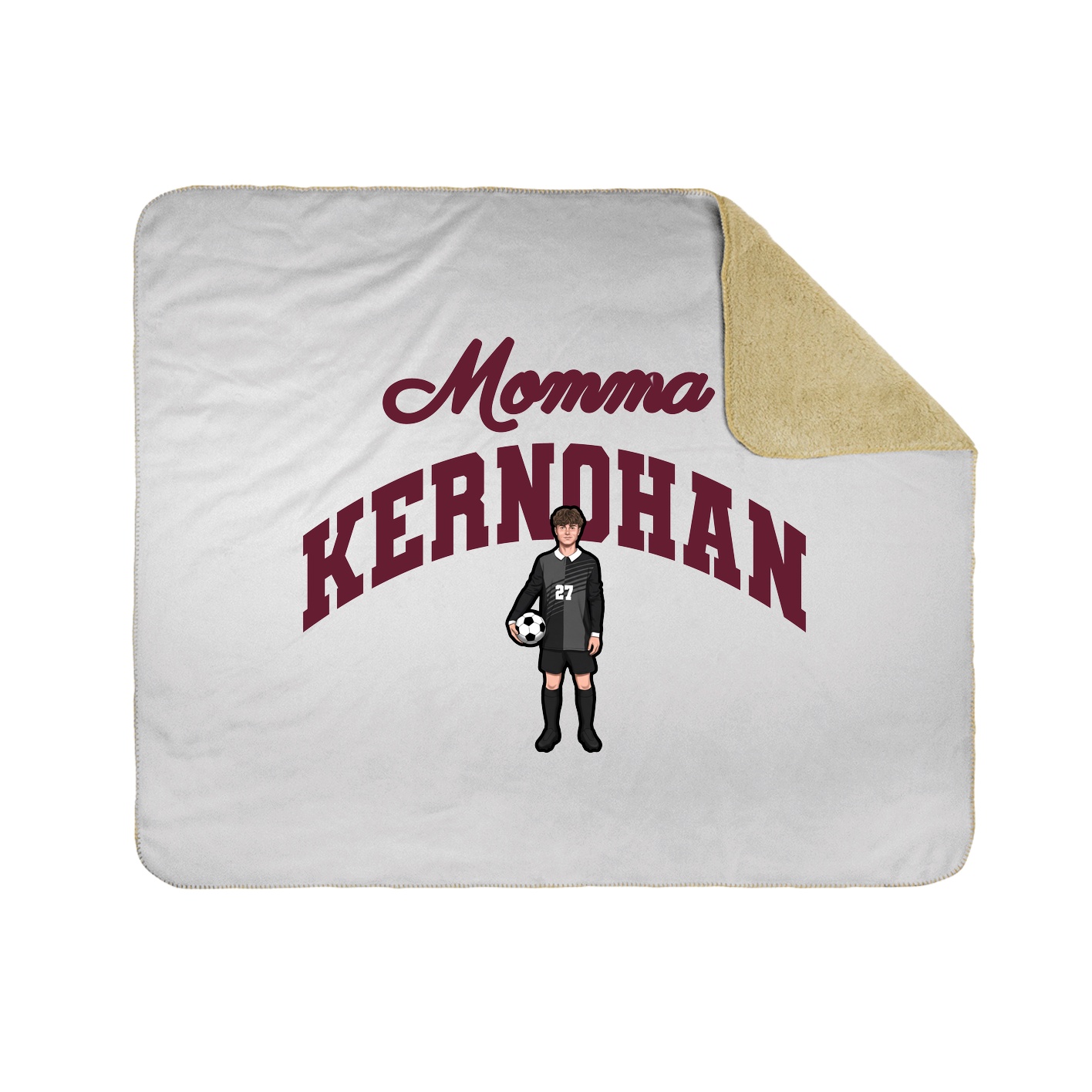 Throw Blanket — Mothers Day Arch in White