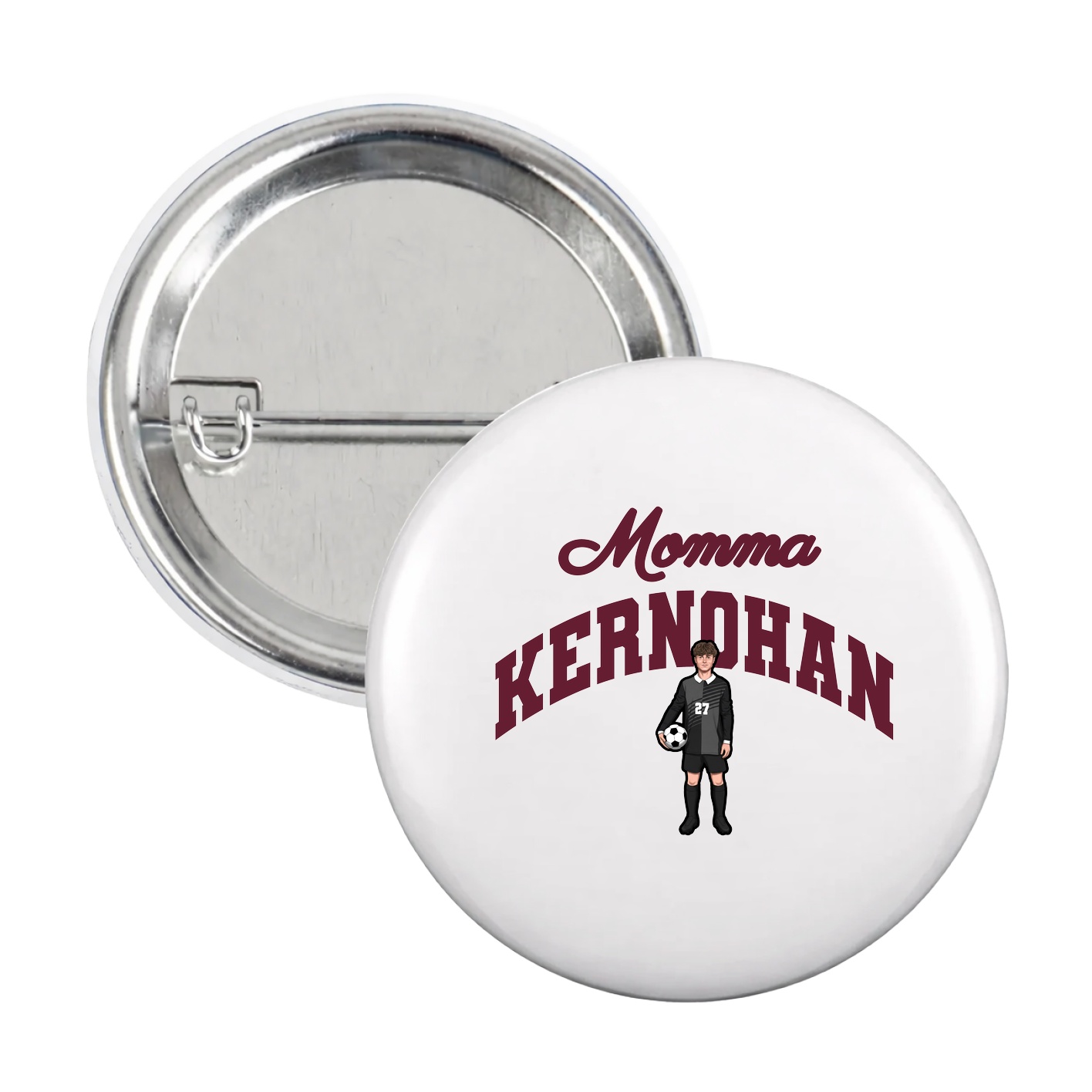 Game Day Button — Mothers Day Arch in White