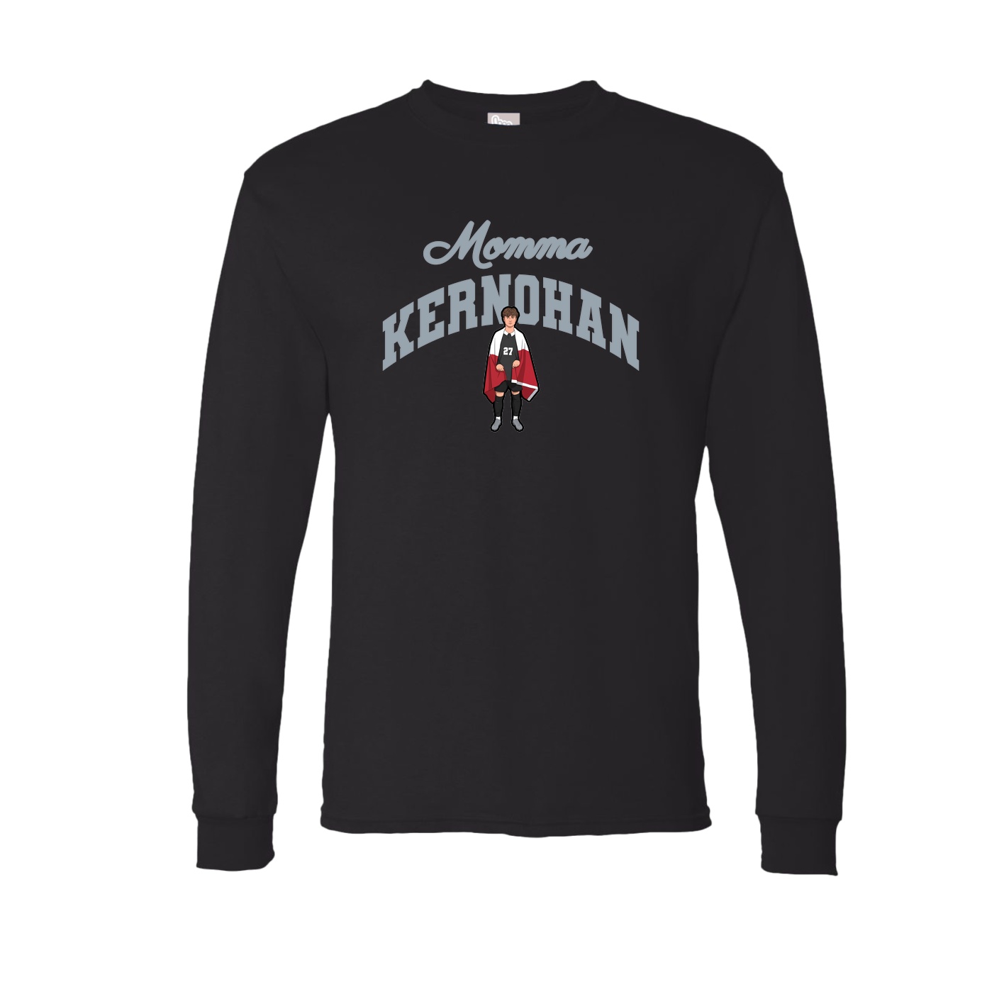 Long Sleeve Tee — Mothers Day Arch in Black