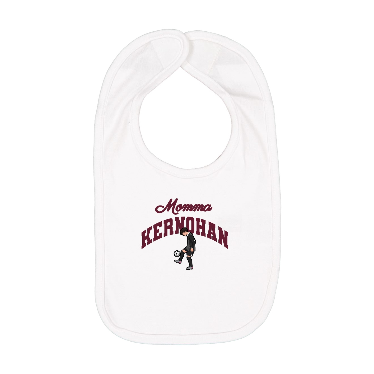Infant Bib — Mothers Day Arch in White