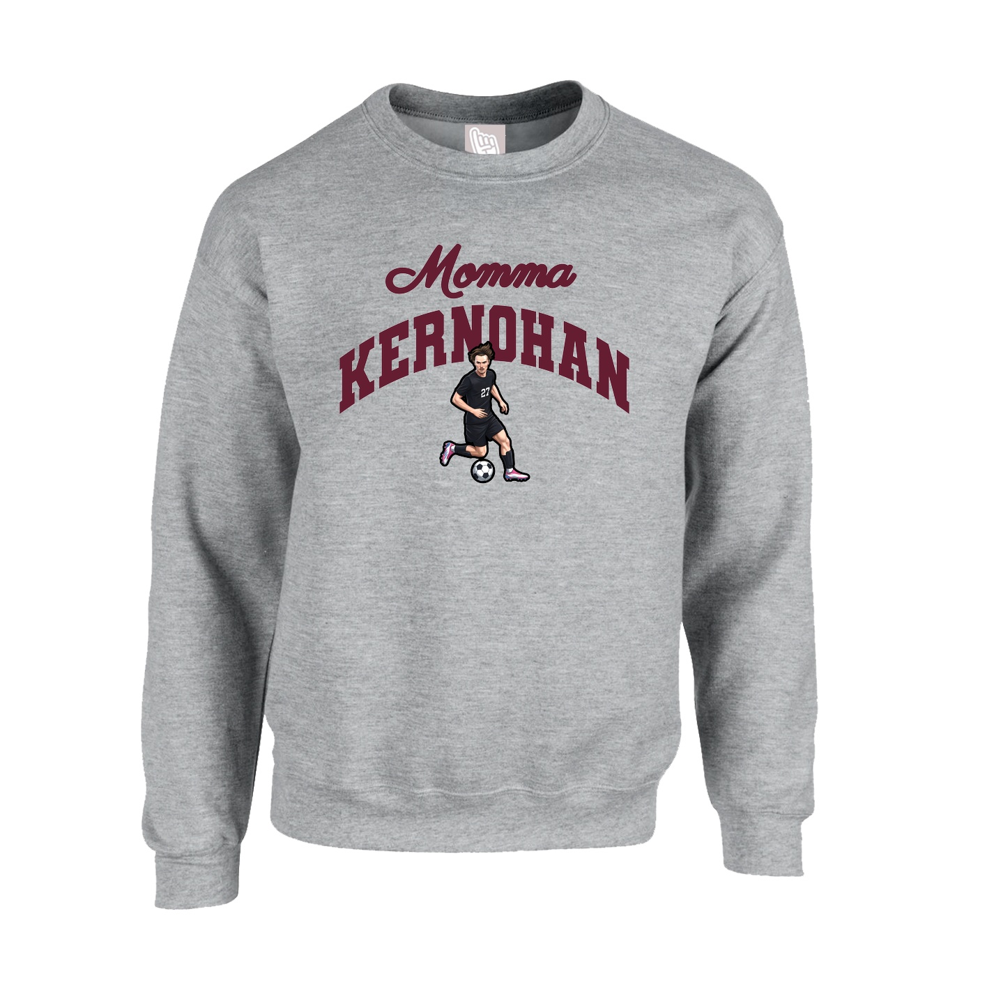 Fleece Crew — Mothers Day Arch in Grey