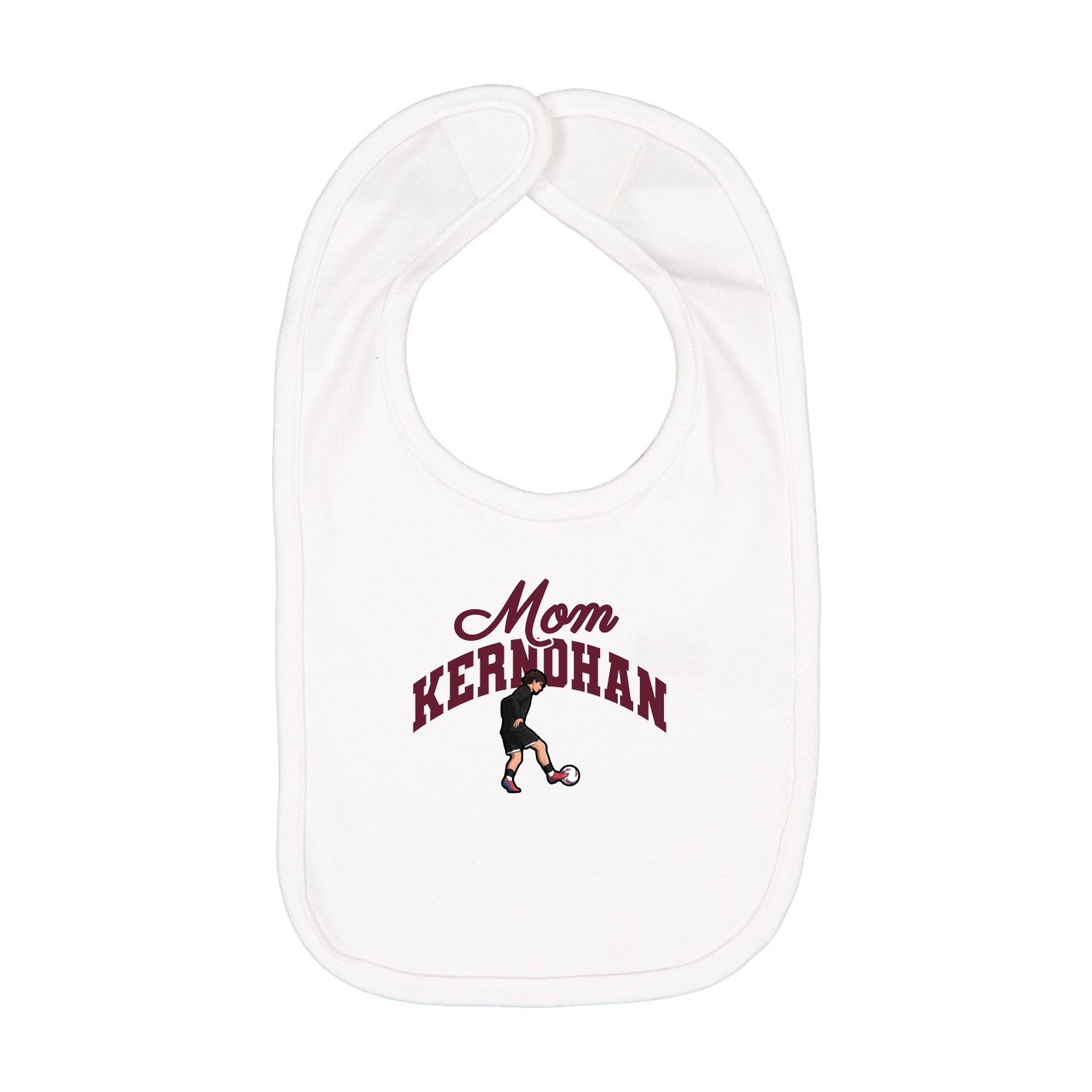 Infant Bib — Mothers Day Arch in White