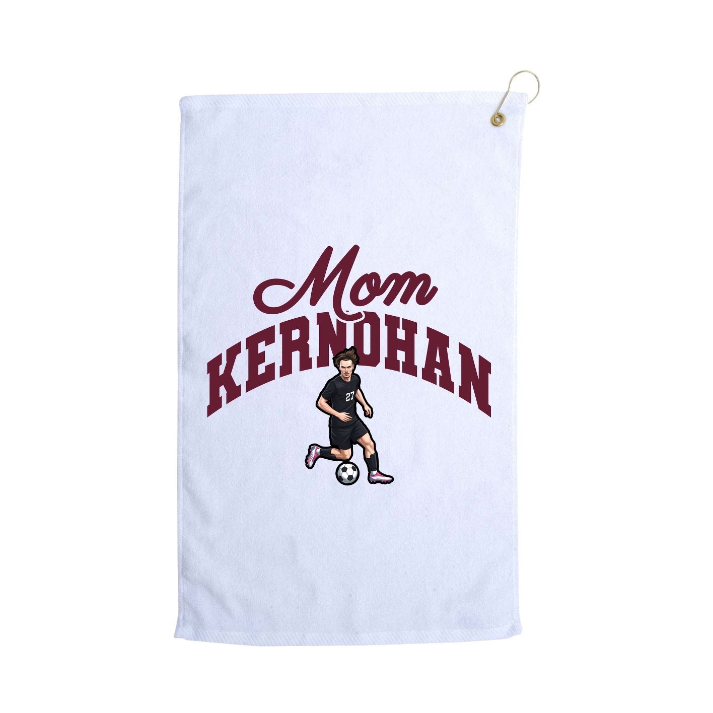 Golf Towel — Mothers Day Arch in White