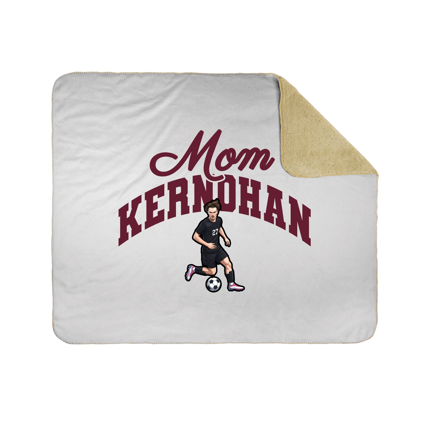 Throw Blanket — Mothers Day Arch in White