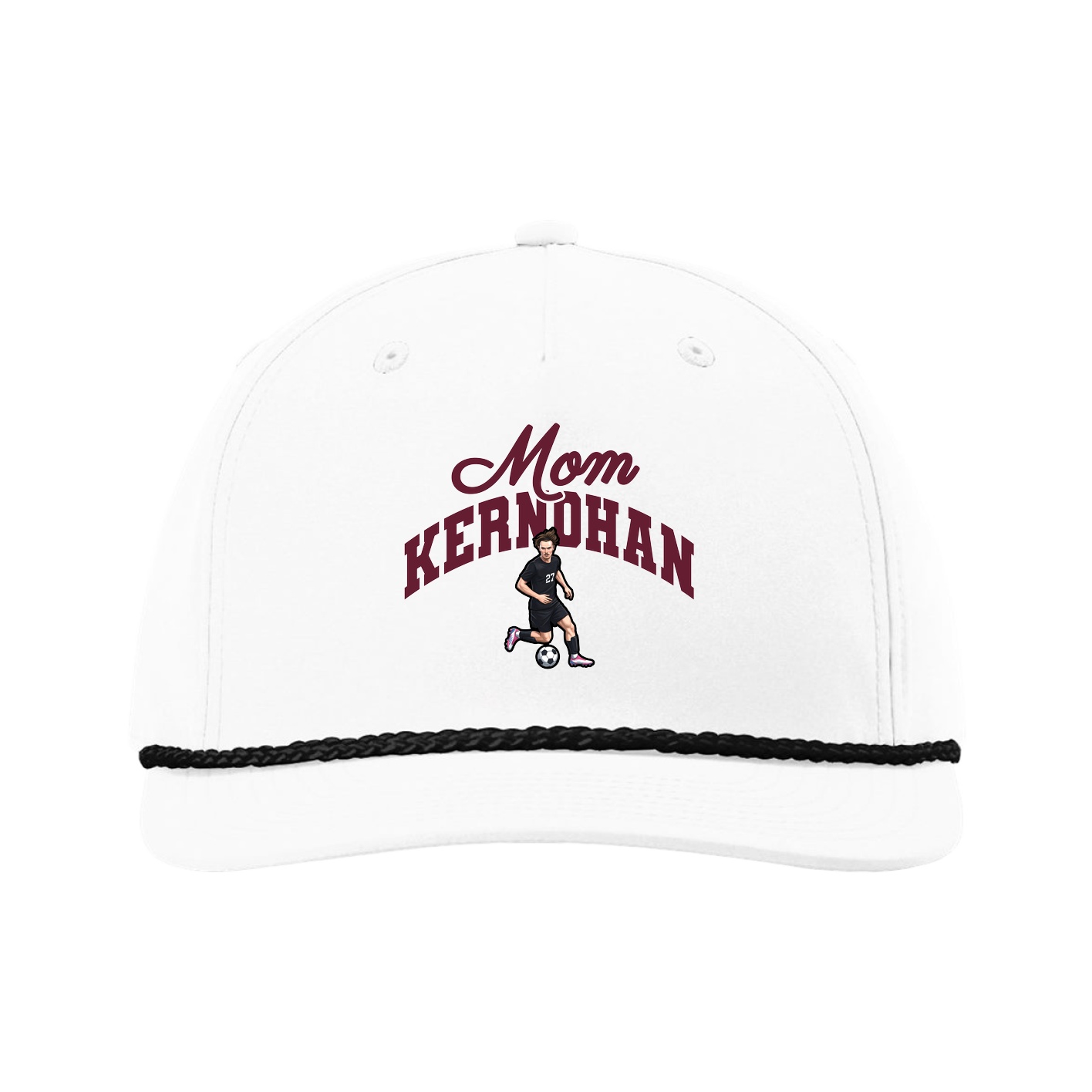Five-Panel Classic Rope Cap — Mothers Day Arch in White
