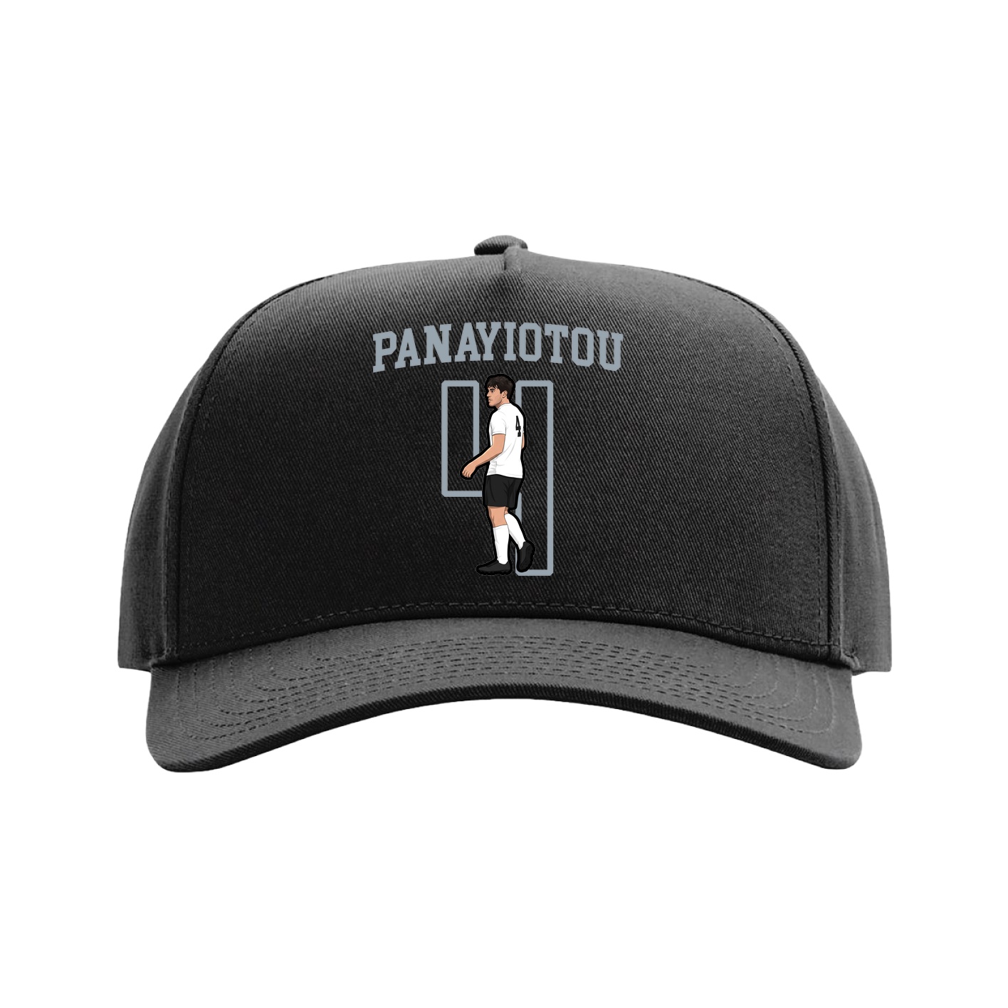 Full Fabric Five-Panel Champ Cap — Shirsey in Black